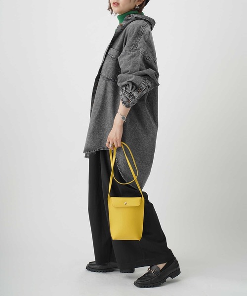 HONEYSUCKLE ROSE（ハニーサックルローズ）の「【HONEYSUCKLE ROSE】デニムシャツアウター（シャツ/ブラウス・レディース・ブラック・M/L）」の8枚目の写真