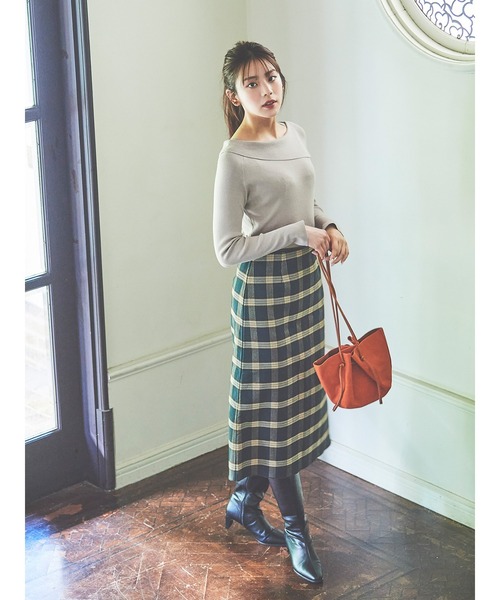 Te chichi（テチチ）の「チェックリバーシブルスカート（スカート・レディース・ブラック/グリーン/ブラウン・SMALL/MEDIUM）」の3枚目の写真