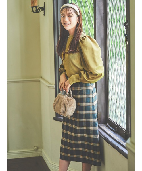 Te chichi（テチチ）の「チェックリバーシブルスカート（スカート・レディース・ブラック/グリーン/ブラウン・SMALL/MEDIUM）」の4枚目の写真