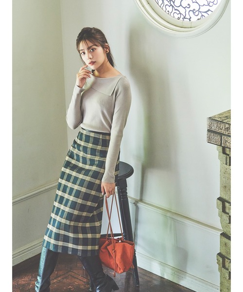 Te chichi（テチチ）の「チェックリバーシブルスカート（スカート・レディース・ブラック/グリーン/ブラウン・SMALL/MEDIUM）」の7枚目の写真