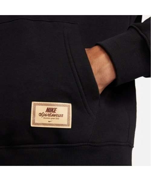 NIKE コーヒー豆　キャメル　パーカー　L プルオーバー　裏起毛 NIKE コーヒー柄 プルオーバーパーカー Lサイズ - メルカリ