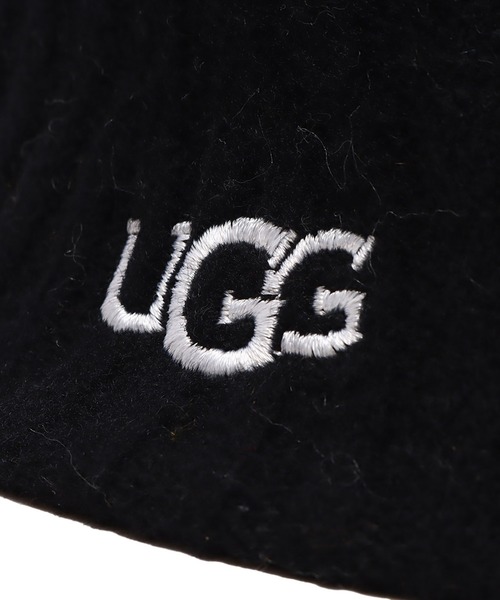 UGG（アグ）の「UGG@mos ロゴ刺繍 バスクハット / アグ ロゴシシュウ バスクハット（ハット・レディース・アイボリー/ブラック・FREE）」の8枚目の写真