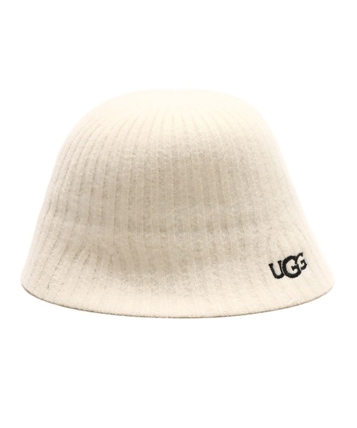 UGG（アグ）の「UGG@mos ロゴ刺繍 バスクハット / アグ ロゴシシュウ バスクハット（ハット・レディース・アイボリー/ブラック・FREE）」の10枚目の写真