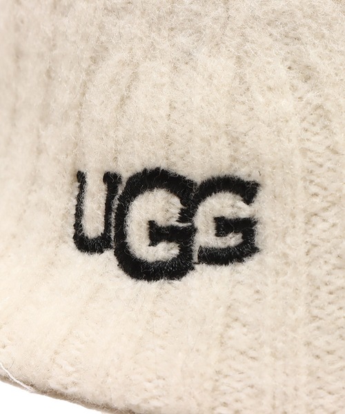 UGG（アグ）の「UGG@mos ロゴ刺繍 バスクハット / アグ ロゴシシュウ バスクハット（ハット・レディース・アイボリー/ブラック・FREE）」の15枚目の写真