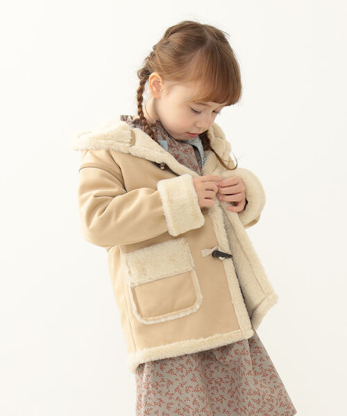 BEAMS mini(ビームスミニ)の「BEAMS mini / フェイクムートン コート(90~150cm)(ムートンコート・キッズ・ブラウン系その他・150/120/90/130/110/140/100)」の9枚目の写真