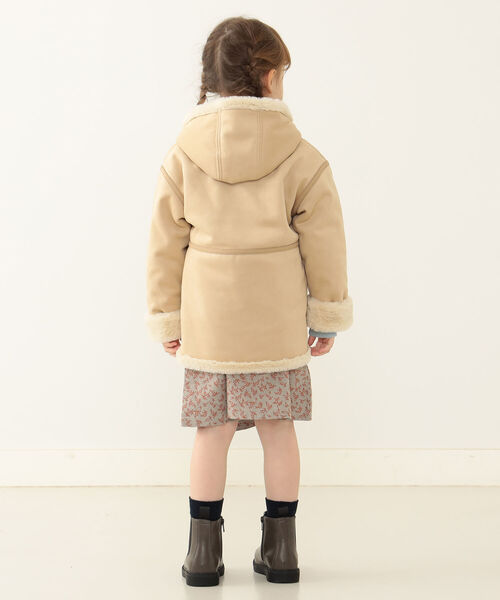 BEAMS mini(ビームスミニ)の「BEAMS mini / フェイクムートン コート(90~150cm)(ムートンコート・キッズ・ブラウン系その他・150/120/90/130/110/140/100)」の4枚目の写真
