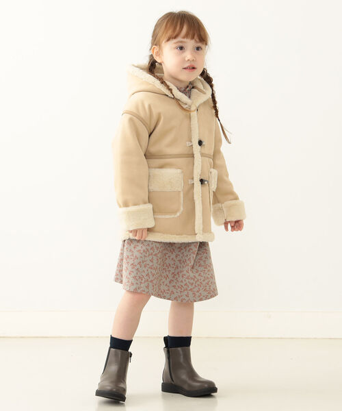 BEAMS mini(ビームスミニ)の「BEAMS mini / フェイクムートン コート(90~150cm)(ムートンコート・キッズ・ブラウン系その他・150/120/90/130/110/140/100)」の11枚目の写真