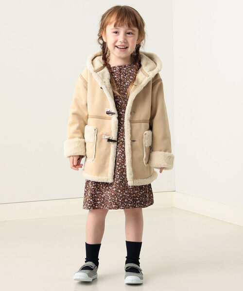 BEAMS mini(ビームスミニ)の「BEAMS mini / フェイクムートン コート(90~150cm)(ムートンコート・キッズ・ブラウン系その他・150/120/90/130/110/140/100)」の10枚目の写真