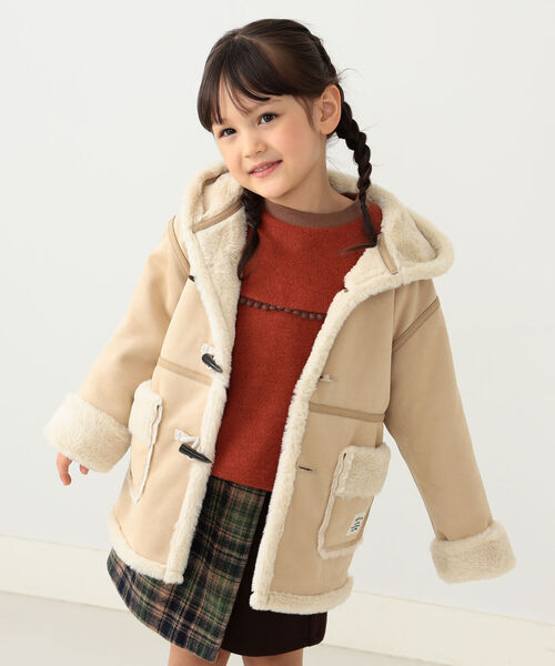 BEAMS mini(ビームスミニ)の「BEAMS mini / フェイクムートン コート(90~150cm)(ムートンコート・キッズ・ブラウン系その他・150/120/90/130/110/140/100)」の5枚目の写真