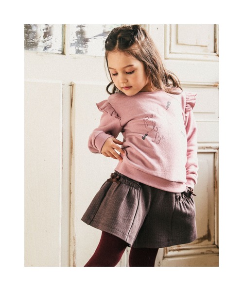 BeBe（ベベ）の「BeBe/ヘリンボンジャガードヒラミニパンツ(90~150cm)（その他パンツ・キッズ・ブラック系その他/ブラウン系その他・140/130/150/120/100/110/90）」の11枚目の写真
