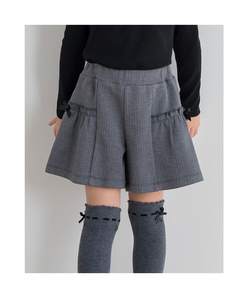 BeBe（ベベ）の「BeBe/ヘリンボンジャガードヒラミニパンツ(90~150cm)（その他パンツ・キッズ・ブラック系その他/ブラウン系その他・140/130/150/120/100/110/90）」の14枚目の写真