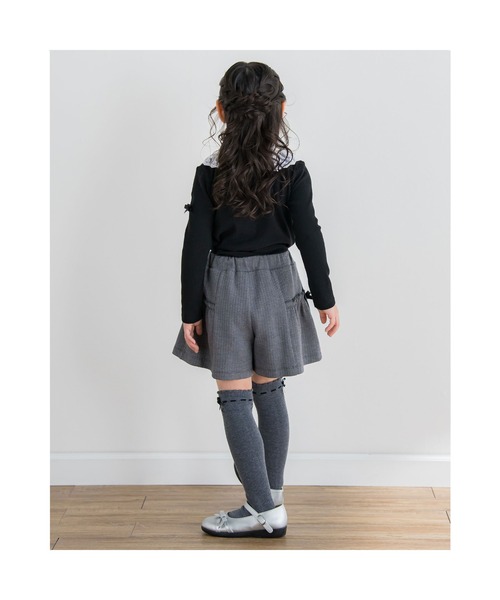 BeBe（ベベ）の「BeBe/ヘリンボンジャガードヒラミニパンツ(90~150cm)（その他パンツ・キッズ・ブラック系その他/ブラウン系その他・140/130/150/120/100/110/90）」の4枚目の写真