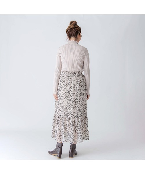 flower(フラワー)の「シックティアードスカート(スカート・レディース・ブラック/アイボリー・FREE)」の8枚目の写真