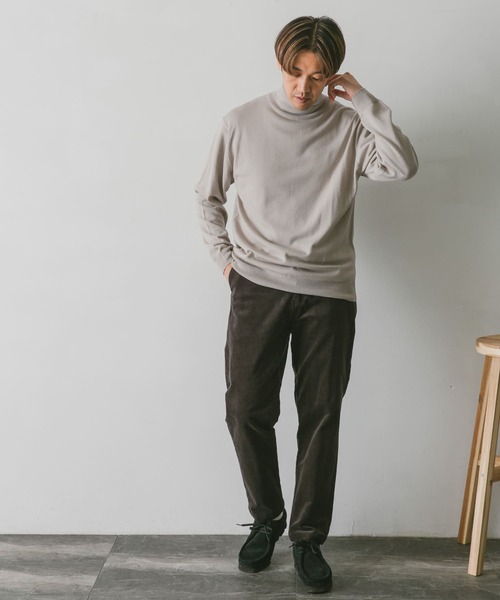 URBAN RESEARCH DOORS（アーバンリサーチドアーズ）の「ハーモニータートルネックニット（ニット/セーター・メンズ・グリーン/ベージュ系その他/ネイビー/チャコールグレー・MEDIUM/LARGE）」の17枚目の写真