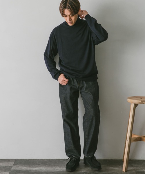 URBAN RESEARCH DOORS（アーバンリサーチドアーズ）の「ハーモニータートルネックニット（ニット/セーター・メンズ・グリーン/ベージュ系その他/ネイビー/チャコールグレー・MEDIUM/LARGE）」の15枚目の写真