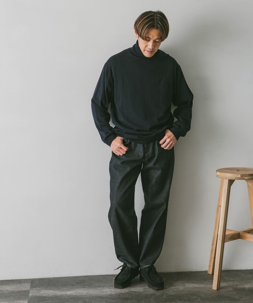 URBAN RESEARCH DOORS（アーバンリサーチドアーズ）の「ハーモニータートルネックニット（ニット/セーター・メンズ・グリーン/ベージュ系その他/ネイビー/チャコールグレー・MEDIUM/LARGE）」の19枚目の写真