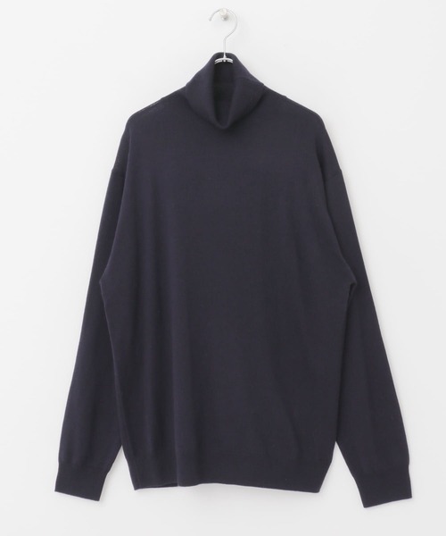 URBAN RESEARCH DOORS（アーバンリサーチドアーズ）の「ハーモニータートルネックニット（ニット/セーター・メンズ・グリーン/ベージュ系その他/ネイビー/チャコールグレー・MEDIUM/LARGE）」の7枚目の写真