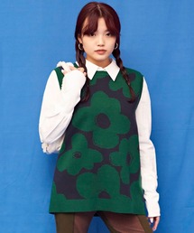 atmos pink フラワーニットベスト / アトモスピンク フラワーニットベスト