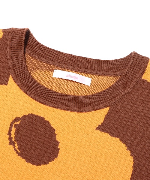 atmos pink(アトモスピンク)の「atmos pink フラワーニットベスト / アトモスピンク フラワーニットベスト(ベスト・レディース・オレンジ/グリーン/ピンク・S/L)」の12枚目の写真