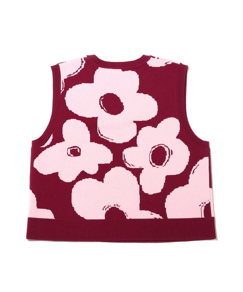 atmos pink(アトモスピンク)の「atmos pink フラワーニットベスト / アトモスピンク フラワーニットベスト(ベスト・レディース・オレンジ/グリーン/ピンク・S/L)」の7枚目の写真