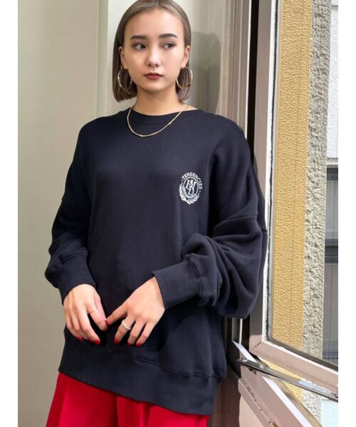 EMODA（エモダ）の「エンブレムロゴスウェット（スウェット・レディース・ホワイト/グレー/ブラック/ネイビー・FREE）」の13枚目の写真