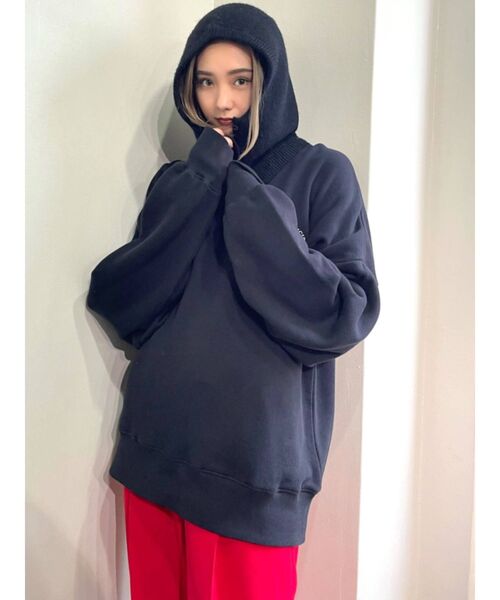 EMODA（エモダ）の「エンブレムロゴスウェット（スウェット・レディース・ホワイト/グレー/ブラック/ネイビー・FREE）」の16枚目の写真