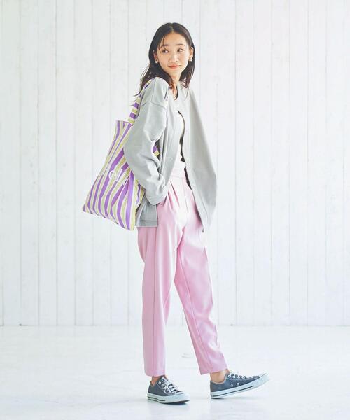 coen（コーエン）の「Helloロゴトートバッグ（トートバッグ・レディース・ブラック/ライトピンク/ライトブルー/ライラック/グレー/ターコイズブルー/イエロー/ケリー・FREE）」の10枚目の写真