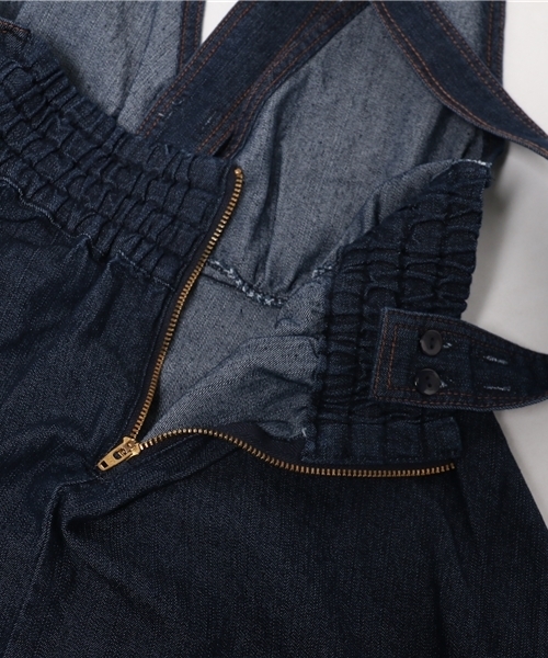 one after another NICE CLAUP(ワンアフターアナザーナイスクラップ)の「【ナイスクラップ】深Vネックジャンパースカート(ワンピース・レディース・ブルー/ネイビー/ブラック・FREE)」の15枚目の写真