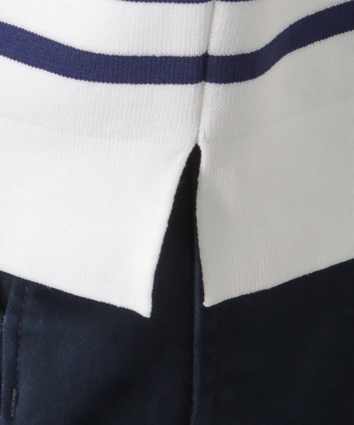 NAVY（ネイビー）の「ボーダークルーネックニット（ニット/セーター・メンズ・ホワイト/ネイビー・M/L）」の11枚目の写真