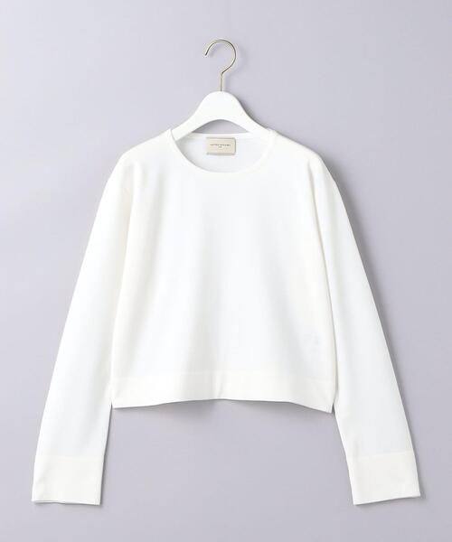 UNITED ARROWS（ユナイテッドアローズ）の「P/SILK ショート ニット（ニット/セーター・レディース・ブラック/オフホワイト・FREE）」の14枚目の写真