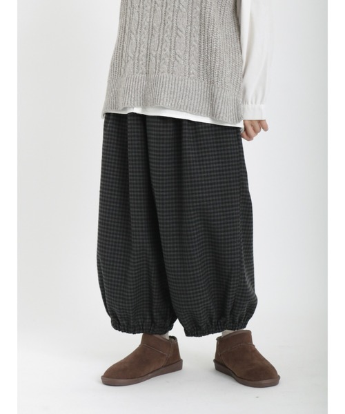 Samansa Mos2（サマンサ モスモス）の「バルーンパンツ（その他パンツ・レディース・グレー/ブラウン/ベージュ/キナリ・ﾌﾘ-）」の3枚目の写真