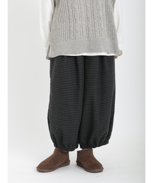 Samansa Mos2（サマンサ モスモス）の「バルーンパンツ（その他パンツ・レディース・グレー/ブラウン/ベージュ/キナリ・ﾌﾘ-）」の11枚目の写真