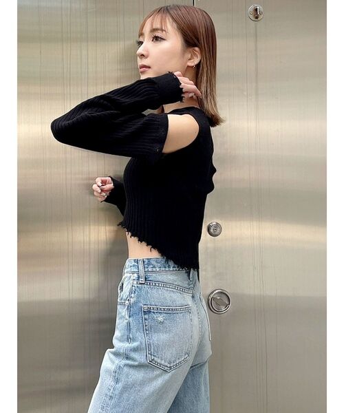 GYDA（ジェイダ）の「2WAYショルダーニットトップス（ニット/セーター・レディース・ブラック/その他1・FREE）」の20枚目の写真