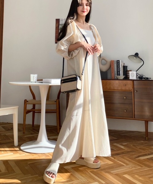 eccentrica/エッチェントリカ コットン 裾フレアーワンピース M eccentrica/エッチェントリカ コットン 裾フレアーワンピース M