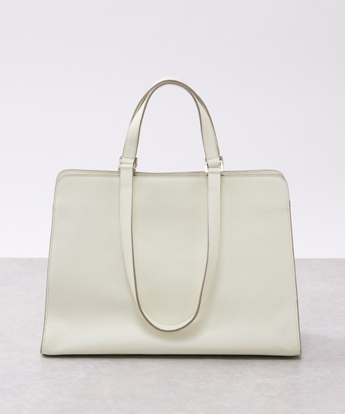 RIVE DROITE（リヴドロワ）の「A4サイズでオフィスにも使える/レザーA4トート（トートバッグ・レディース・オフホワイト/グレー系その他・FREE）」の4枚目の写真
