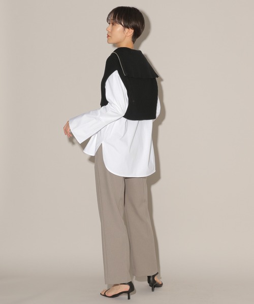 BARNYARDSTORM（バンヤードストーム）の「BARNYARDSTORM / タックトラウザーパンツ（スラックス・レディース・ネイビー/グレー・0/1）」の11枚目の写真