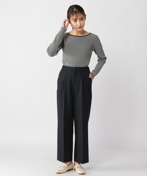 BARNYARDSTORM（バンヤードストーム）の「BARNYARDSTORM / タックトラウザーパンツ（スラックス・レディース・ネイビー/グレー・0/1）」の17枚目の写真