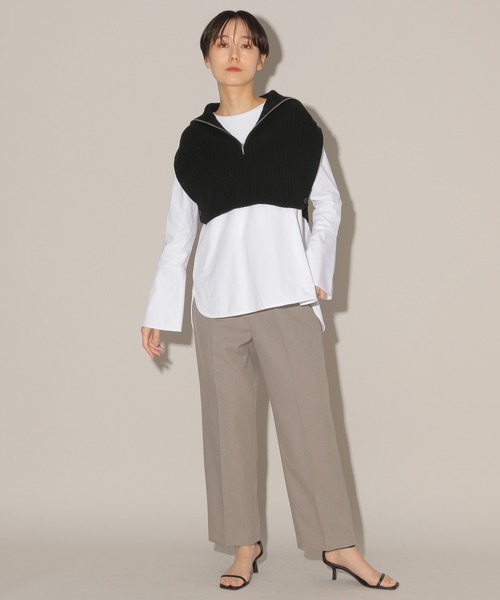 BARNYARDSTORM（バンヤードストーム）の「BARNYARDSTORM / タックトラウザーパンツ（スラックス・レディース・ネイビー/グレー・0/1）」の13枚目の写真