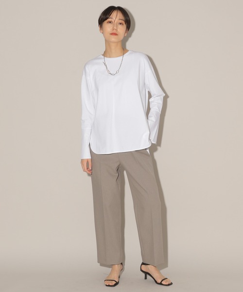 BARNYARDSTORM（バンヤードストーム）の「BARNYARDSTORM / タックトラウザーパンツ（スラックス・レディース・ネイビー/グレー・0/1）」の15枚目の写真