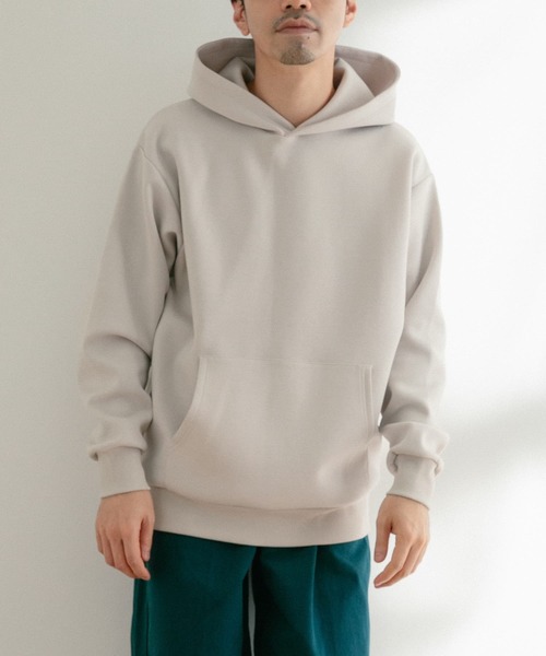 ITEMS URBANRESEARCH(アイテムズ アーバンリサーチ)の「TRストレッチダンボール プルオーバーパーカー(パーカー・メンズ・グレー系その他/ネイビー/グレー・LARGE/MEDIUM)」の4枚目の写真