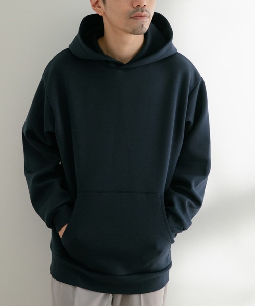 ITEMS URBANRESEARCH(アイテムズ アーバンリサーチ)の「TRストレッチダンボール プルオーバーパーカー(パーカー・メンズ・グレー系その他/ネイビー/グレー・LARGE/MEDIUM)」の7枚目の写真