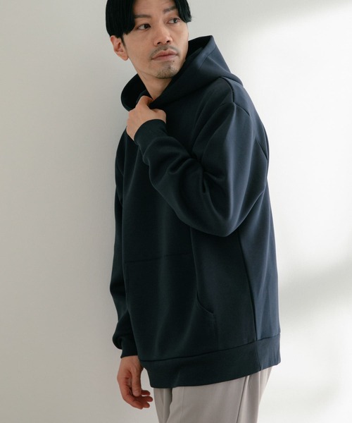 ITEMS URBANRESEARCH(アイテムズ アーバンリサーチ)の「TRストレッチダンボール プルオーバーパーカー(パーカー・メンズ・グレー系その他/ネイビー/グレー・LARGE/MEDIUM)」の8枚目の写真