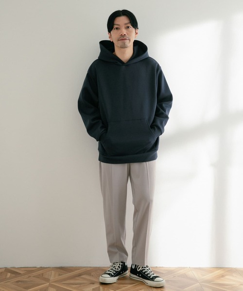ITEMS URBANRESEARCH(アイテムズ アーバンリサーチ)の「TRストレッチダンボール プルオーバーパーカー(パーカー・メンズ・グレー系その他/ネイビー/グレー・LARGE/MEDIUM)」の10枚目の写真