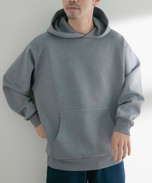 ITEMS URBANRESEARCH(アイテムズ アーバンリサーチ)の「TRストレッチダンボール プルオーバーパーカー(パーカー・メンズ・グレー系その他/ネイビー/グレー・LARGE/MEDIUM)」の11枚目の写真