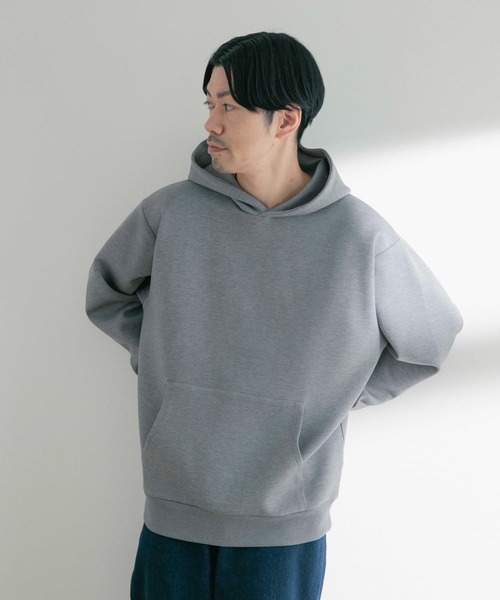 ITEMS URBANRESEARCH(アイテムズ アーバンリサーチ)の「TRストレッチダンボール プルオーバーパーカー(パーカー・メンズ・グレー系その他/ネイビー/グレー・LARGE/MEDIUM)」の12枚目の写真