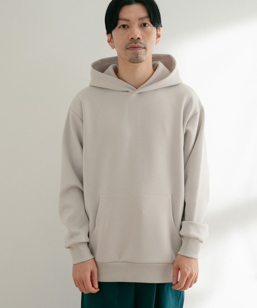 ITEMS URBANRESEARCH(アイテムズ アーバンリサーチ)の「TRストレッチダンボール プルオーバーパーカー(パーカー・メンズ・グレー系その他/ネイビー/グレー・LARGE/MEDIUM)」の20枚目の写真