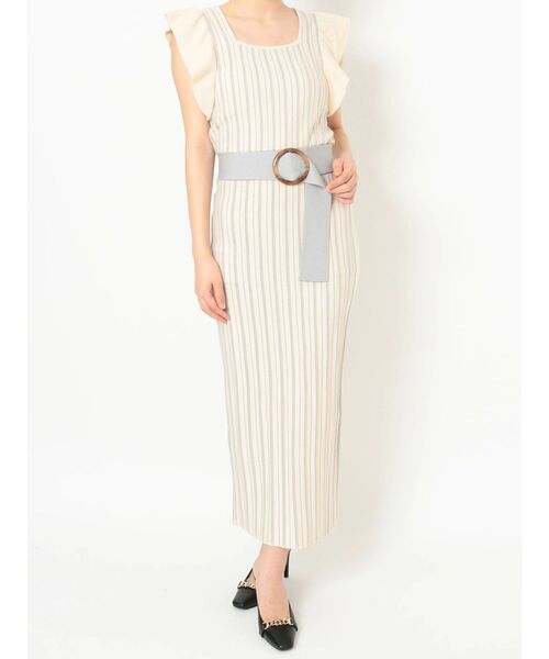 RESEXXY（リゼクシー）の「ラッフルデザインニットワンピース（ワンピース・レディース・ブラック/ベージュ/アイボリー・FREE）」の21枚目の写真