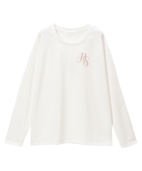 DearMyLoveRose(ディアマイラブローズ)の「オリジナル柄指穴チュニックロンT(Tシャツ/カットソー・レディース・ベビーピンク/ダークブラック/ブラック/ホワイト×ホワイト/ブラック×ホワイト・FREE)」の22枚目の写真