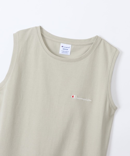 Champion（チャンピオン）の「【Champion/チャンピオン】レディース スリーブレスシャツ（Tシャツ/カットソー・レディース・ライトピンク/ブラック/グレー/ベージュ系その他3/ホワイト/グリーン系その他・MEDIUM/LARGE）」の14枚目の写真