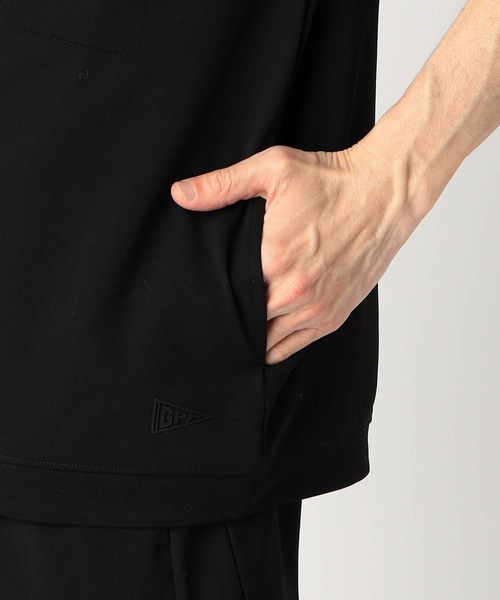 Grand PARK（グランドパーク）の「圧縮マイクロ鹿の子半袖パーカー（パーカー・メンズ・ホワイト/ネイビー/ブラック/グレー・MEDIUM/LARGE/X-LARGE）」の12枚目の写真